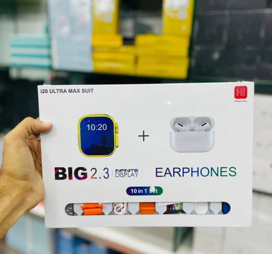i20 Ultra Max Smart Watch with Airpods