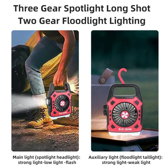 Multipurpose Rechargeable Fan | Flashlight & Power Bank